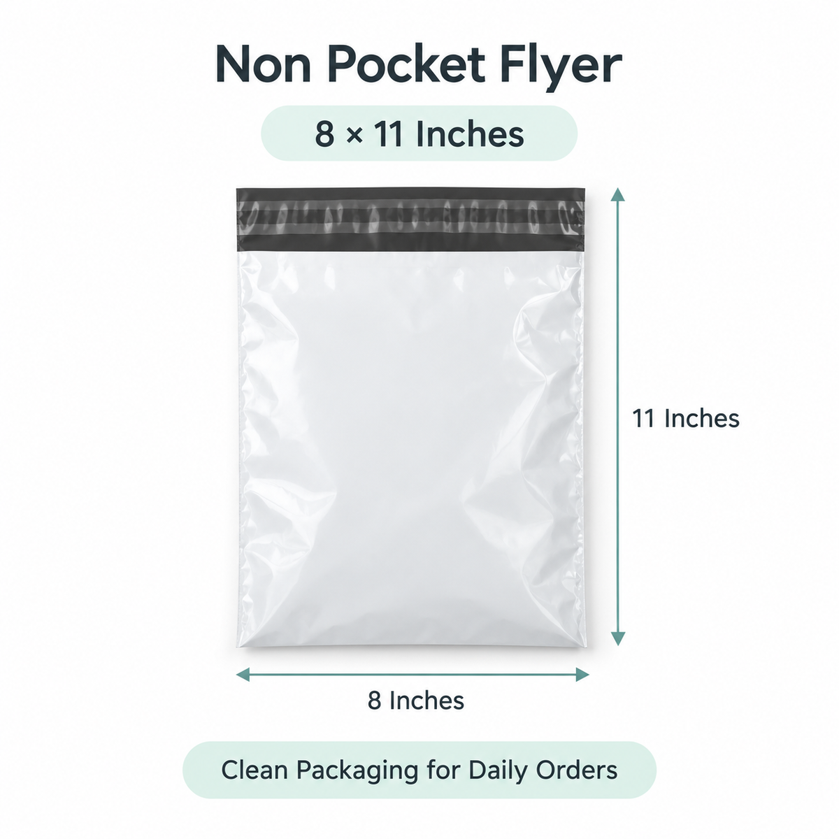Non-Pocket Flyer 8x11 Inches (Pack of 100)