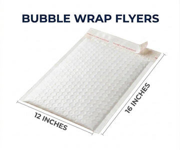 Bubble Wrap Flyers 12x16 Inches (Pack of 100)